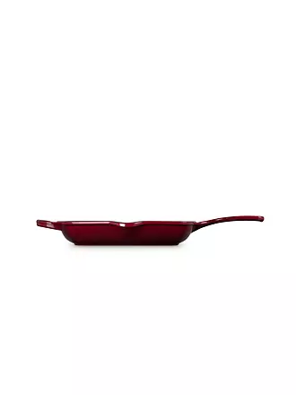 LE CREUSET | Grillpfanne quadratisch 26x26cm "Signature" (Ofenrot) | dunkelrot
